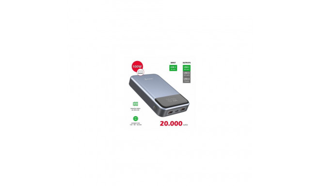 Swissten akupank väline laadimisaku arvutile 20 000 mAh 100W