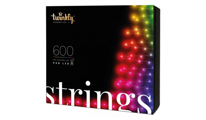 TWINKLY Strings 600 (TWS600STP-BEU) Smart Christmas tree lights 600 LED RGB 48 m