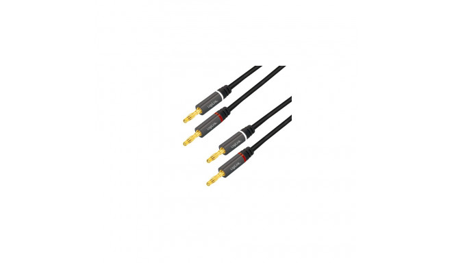 LogiLink audio, 5,0 m banaanpistik