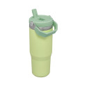 Stanley Thermal bottle with straw The IceFlow Flip Straw Tumbler 0 89L air green 2809993197