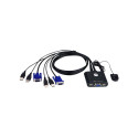 KVM ATEN CS22U KVM switch 2xKVM/4xUSB/2xVGA