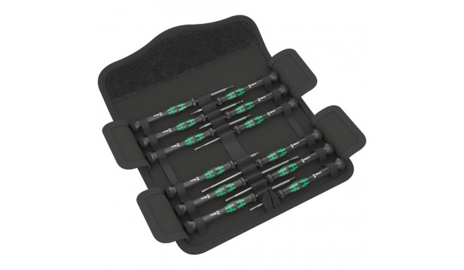 Wera Kraftform Micro SB 1 Screwdriver Set – 12-Piece Precision Electronics, Belt Pouch