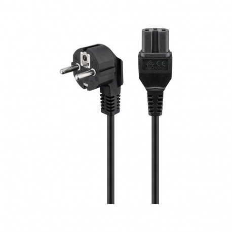 High-power connection cord; 2 m, black Safety plug (type F, CEE 7/7) > Device socket C15