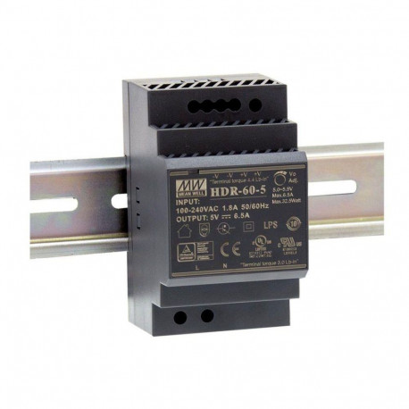 DIN rail power supply 60W 24V 2.5A