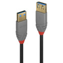 USB 3.0 pikenduskaabel A - A 0.5m, ANTHRA, must