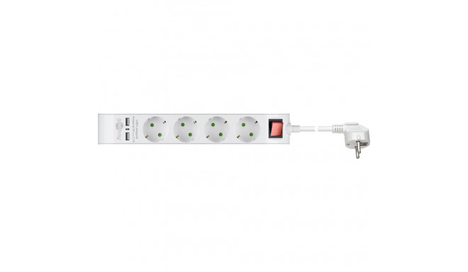 Power Strip 4-way with Switch and USB