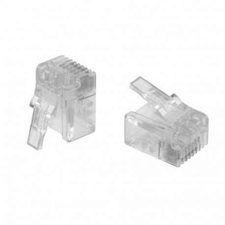 Modularpistik RJ11 Cat3 6/4kontaktiga lapikkaablile