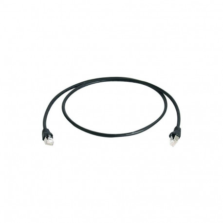 Patch cord S/FTP Cat6a (ISO/IEC), 2m MP8 FS500, LSZH, black, 1:1