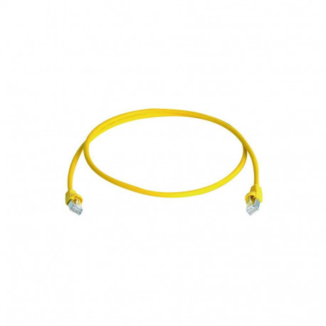Patch cord S/FTP Cat6a (ISO/IEC), 2m MP8 FS500, LSZH, yellow, 1:1