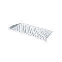 Fixed shelf 19´´, 2U, 300mm, mounting at front RAL 7035 grey