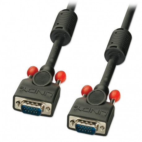 VGA kaabel 0.5m, must ferriitidega, PREMIUM