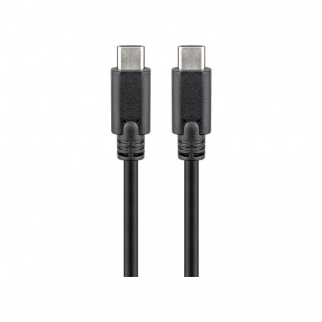 USB-C cable 0.5m, USB 3.2 Gen1, 5Gbps, 3A, black