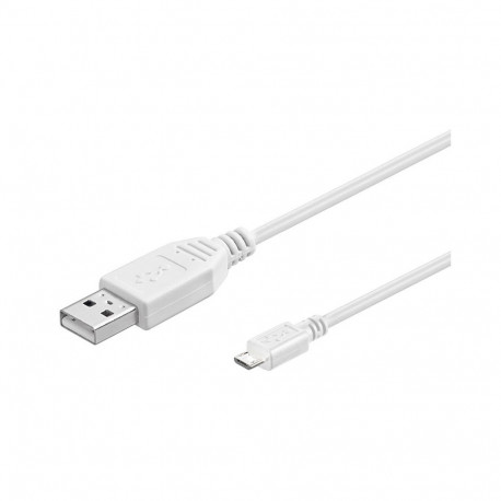 USB MICRO-B 180 white 1.8m