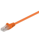 Cat6 Network cable, U/UTP 2xRJ45 plug unshielded orange 0.25m