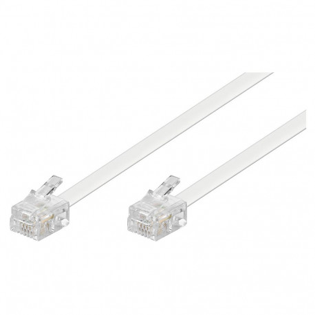 Western cable 2xRJ11 modular plug 4 pin 1:1