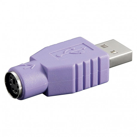 Üleminek USB 2.0 A (M) - PS/2 (F) (PS/2 klaviatuuri ühendamiseks usb pessa)