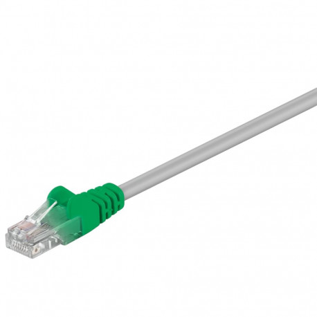 Cat5e Crossover network cable, U/UTP 2xRJ45 plug unshielded grey 3m