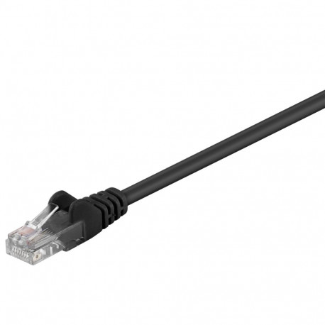 Cat5e Network cable, U/UTP 2xRJ45 plug unshielded black 3m