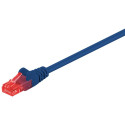 Cat6 Network cable, U/UTP 2xRJ45 plug unshielded blue 3m