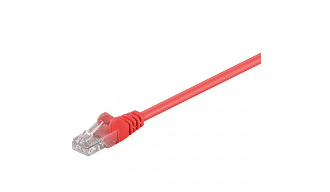 Võrgukaabel Cat5e UTP 1.0m, punane, CCA