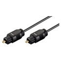TosLink/SPDIF kaabel 0.5m, läbimõõt 2.2mm, must