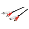 2xRCA plug - 2xRCA jack cable, 10.0m