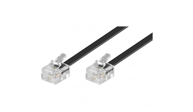 Telefoni kaabel 6.0m 4pin must 1:1