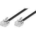 Western cable 2xRJ11 modular plug 4 pin 1:1