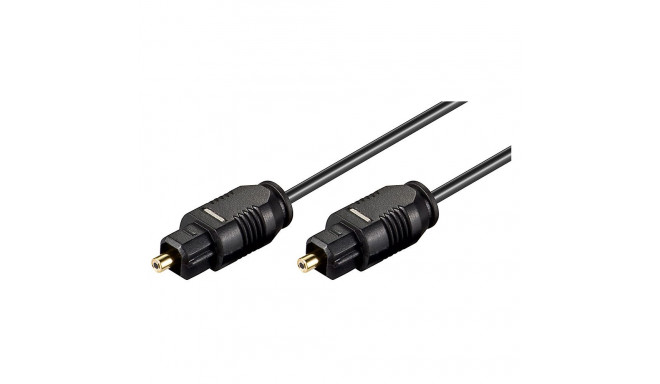 TosLink/SPDIF kaabel 1.0m, läbimõõt 2.2mm, must