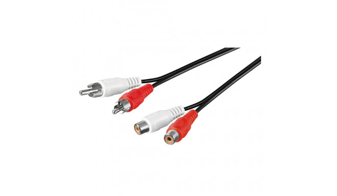 Audio Video cable 2,5 m - 2 x RCA plug > 2 x RCA jack