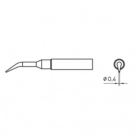 XNT 1SLX SOLDERING TIP 0.4MM