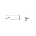 XT AL SOLDERING TIP CHISEL 1.6 X 1