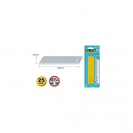 Tagavaraterad HB-5B, pakis 5tk (25mm)