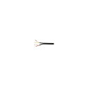 Microphone cable, 2x0,14mm², Separate spiral shield, Black