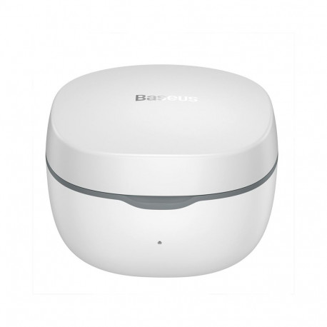 Tõelised juhtmevabad Bluetooth 5.3 kõrvaklapid WM01 koos laadimiskohvriga, valge