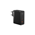 Baseus Travel Charger GaN5 Pro Quick wall charger C+U, PD3.0, QC4.0 +, AFC, 100W EU Black (CCGP09020