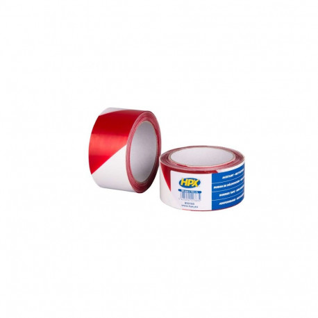 Ohutuslint pun/valge 50mm x 100m