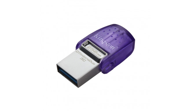Kingston Technology DataTraveler 256GB microDuo 3C 200MB/s kahepoolne USB-A + USB-C.