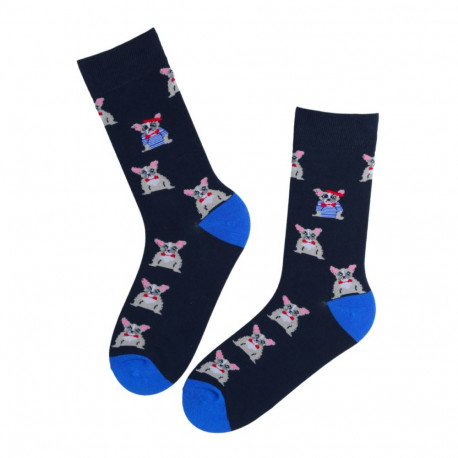 SOKISAHTEL WESTLEY tumesinised koertega puuvillased sokid 444