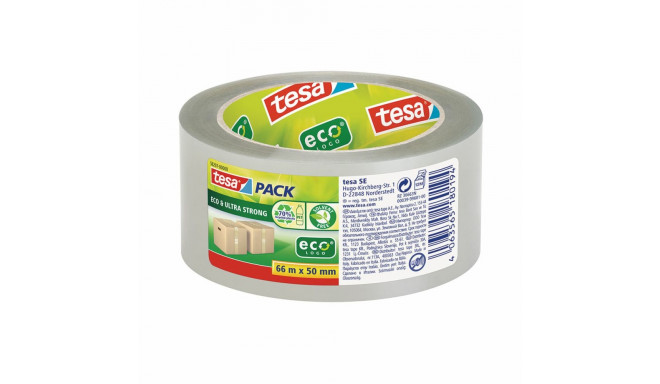 Adhesive Tape TESA 66 m 50 mm Ecological Packaging Transparent Recycled plastic
