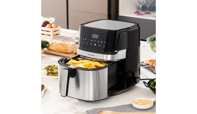 Air Fryer InnovaGoods Fryinn Pro 5500 Black 1700 W 5,5 L Stainless steel