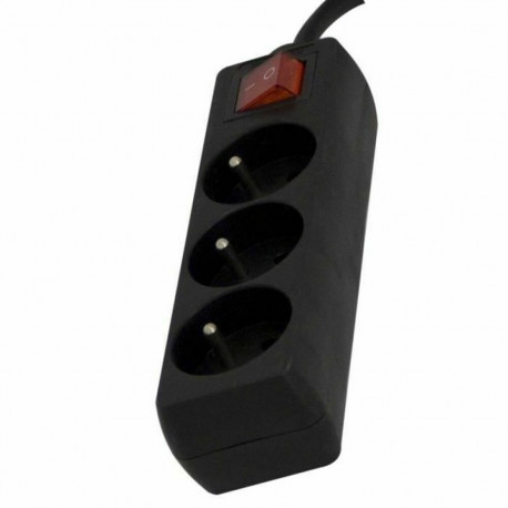 3-socket plugboard with power switch Chacon (1,5 m)
