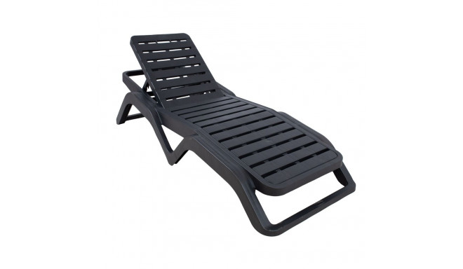 Deck chair SCIROCCO, dark grey
