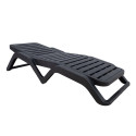 Deck chair SCIROCCO, dark grey