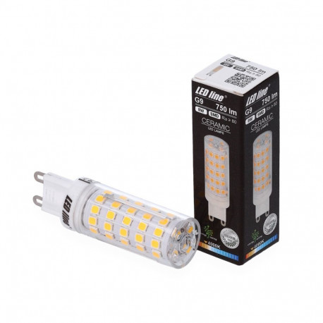 LED lamp G9, SMD, 8W, 220-240V, 750lm, neutraalne valge 4000K, LED line