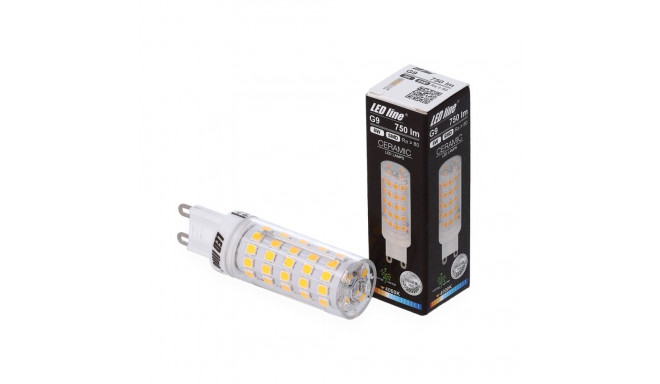 LED lamp G9, SMD, 8W, 220-240V, 750lm, neutraalne valge 4000K, LED line
