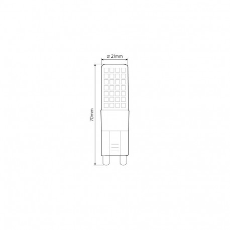 LED lamp G9, 8 W, 220-240 V, 750 lm, soe valge 2700 K, 247903, Led Line