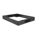 PLINTH FOR 600X600 FREE-STANDING CABINETS (FF01 & FF02 SERIES) BLACK LANBERG