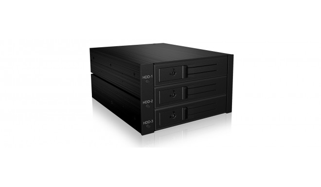 ICY BOX IB-563SSK 2x 5.25&quot; Storage drive tray Black