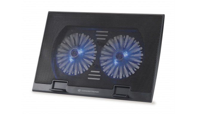 Conceptronic THANA Notebook Cooling Pad, Fits up to 17&quot;, 2-Fan